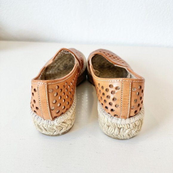 $225 Loeffler Randall Rowan Perforated Espadrille Flat Sand Size 38 - Picture 7 of 7